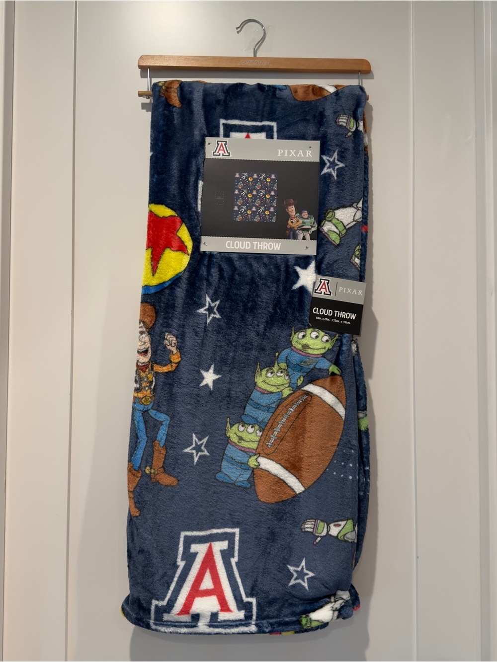 Pixar University Arizona Toy Story Cloud Throw Blanket - 60”x70”